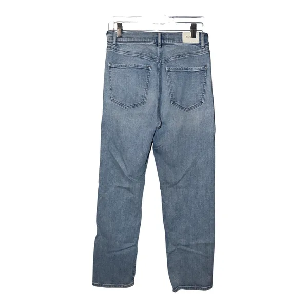 Express Modern Straight Super High Rise Jeans, Size 4R - Image 3