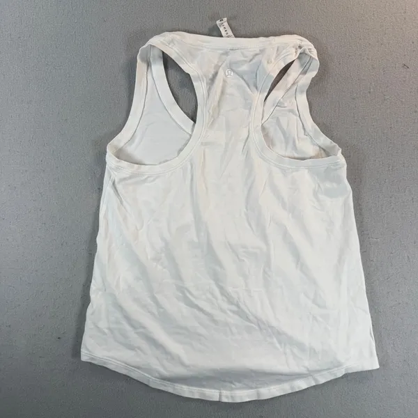 Lululemon Love Tank Top White Pima Cotton Racerback Size 4 - Image 6