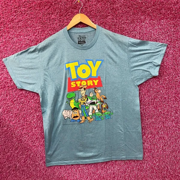 Disney Pixar Toy Story Group Portrait Blue T-Shirt XL - Image 3