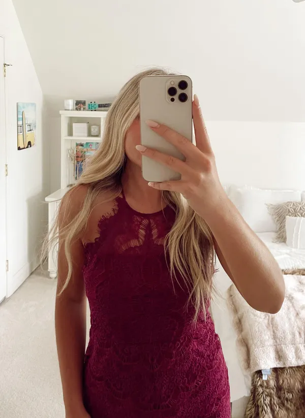 Free People Detailed Lace Dress - Image 5