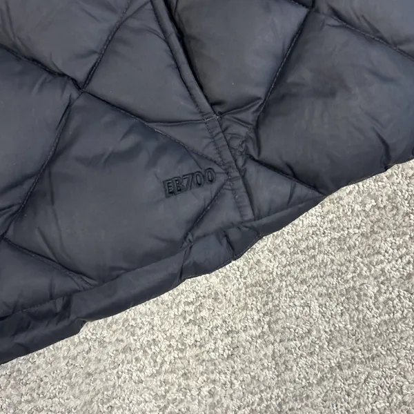 Eddie Bauer Vest Women XL Premium Goose Down Puffer EB700 Black Full Zip Pockets - Image 4