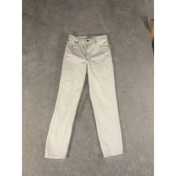 Abercrombie & Fitch Mom High‎ Rise Off White Jeans Size 25/0 - Image 2