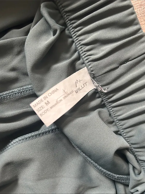 Women's Athletic Drawstring Shorts in Forest Green Size M - Image 2