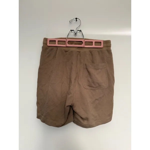 Alo Yoga Womens Sweat Shorts Camel‎ Tan High Waist Cotton Blend Size S - Image 2