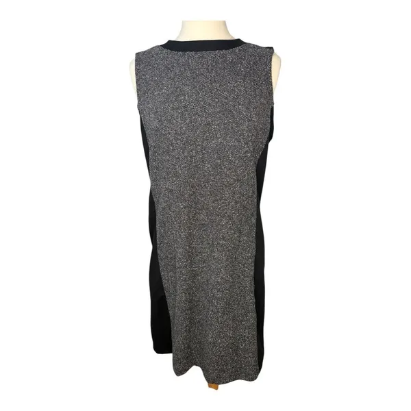Liz Claiborne Shift Dress Womens‎ Large Black Multi Tweed Sleeveless Career NEW - Image 4