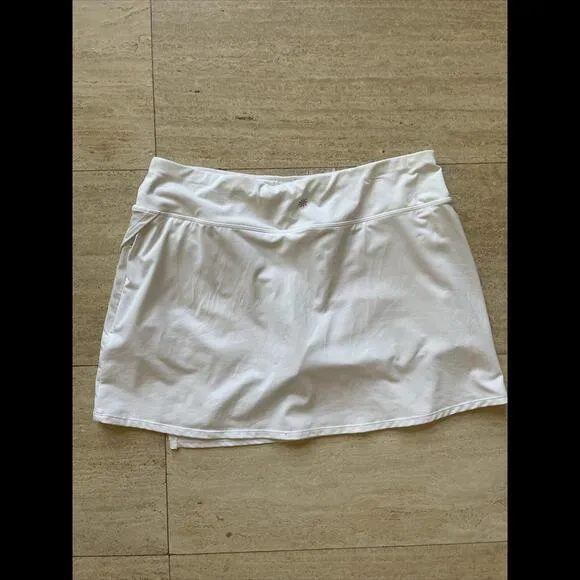 Athleta XL White Skort Tennis Pickaball‎ Running Gym - Image 4