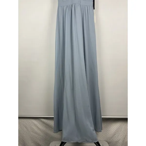 Lulu’s Light Blue Air of Romance Halter Neckline Maxi‎ Flowy Dress Size XS - Image 5