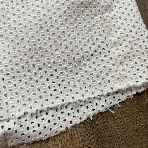 Joe’s Jeans White Eyelet Mini Shorts - Image 3
