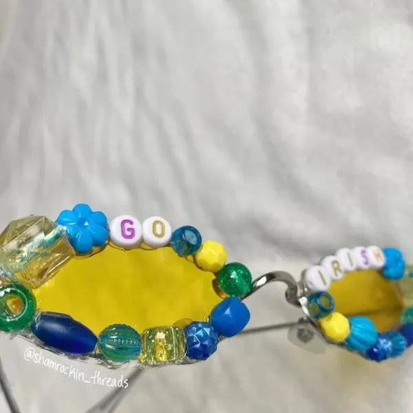 Notre Dame beaded sunglasses Gameday accessory - Image 6