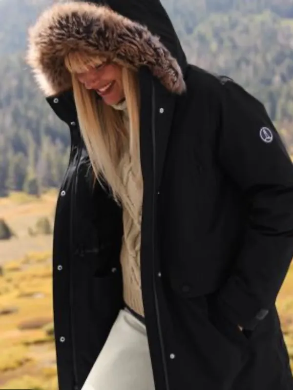 Lands' End Women's Expedition Down Waterproof Winter Parka 2X Black - Image 2
