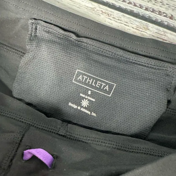 ATHLETA 2 in 1 Contender Skort Black Compression Short Liner Skirt Small - Image 3