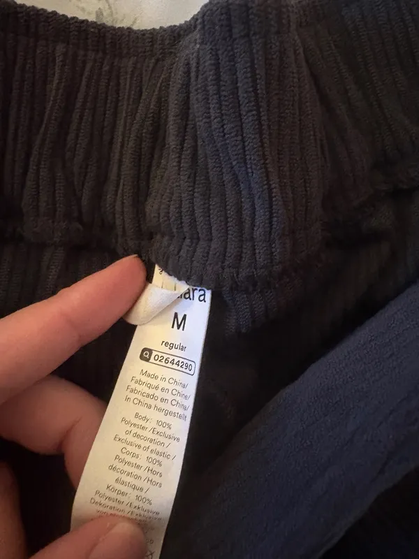 Halara Corduroy Pants in Dark Gray - Image 3