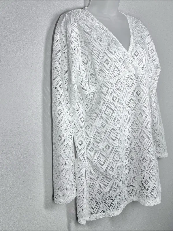 Eshe Paradise Open Knit Beach Coverup Size Xlg - Image 3
