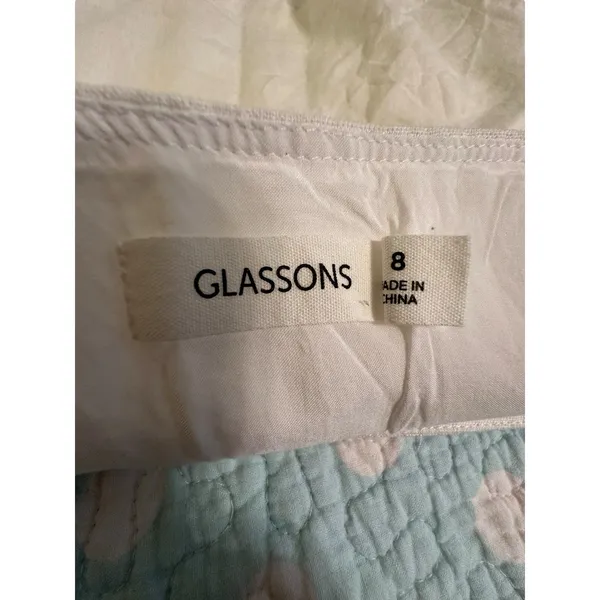 Glassons Skirt Womens 8 Size White Mini Wrap Euro Flax Linen Viscose #EE2-2‎ - Image 4