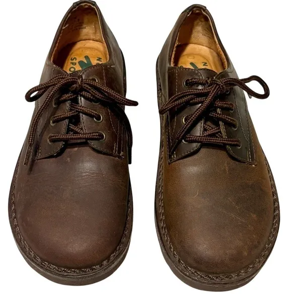 Natural Sport Brown Lace-Up Shoes - Image 4