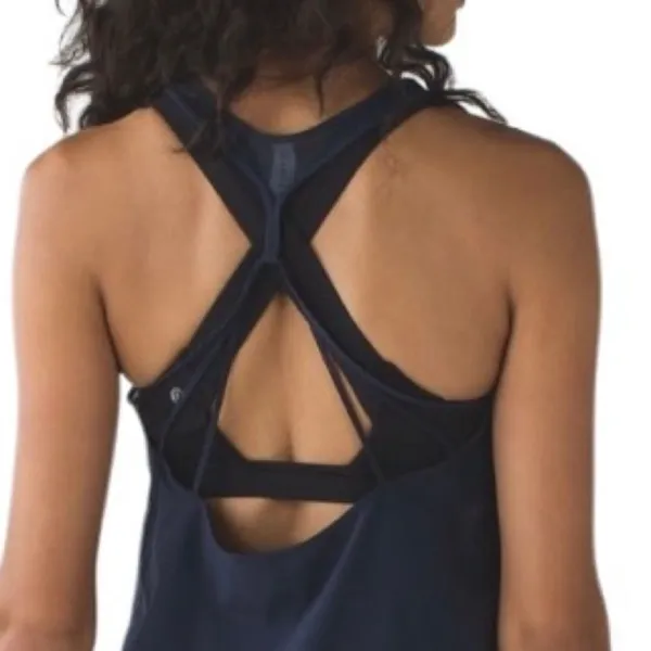 Lululemon 5 Mile Singlet Inkwell Tank Top Size 10 Camisole Tank Top - Image 13