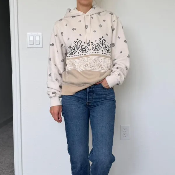 LCKR cream bandana hoodie Size - S Excellent condition - Image 3