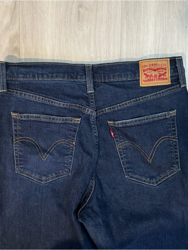 Levi’s women’s ribcage straight ankle jeans distressed dark wash plus size 32 - Image 6