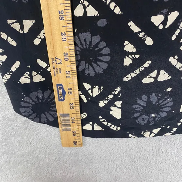 Madewell Silk Dress Size 0 Black Floral Print Sleeveless Mini Sundress - Image 3