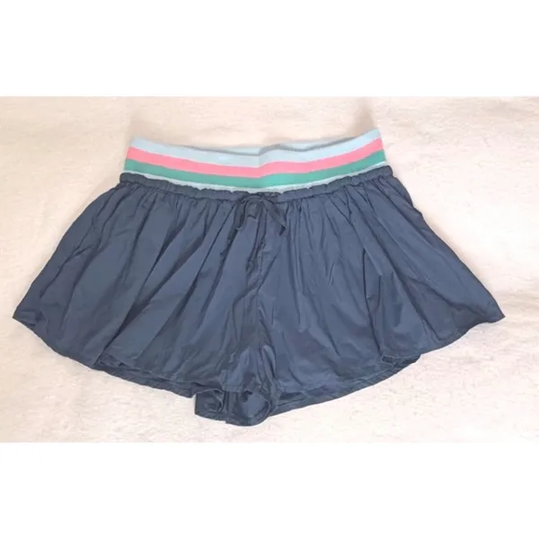 NWOT Daily Practice XS Navy Blue Athletic Skort Striped Elastic Waist Shorts - Image 3