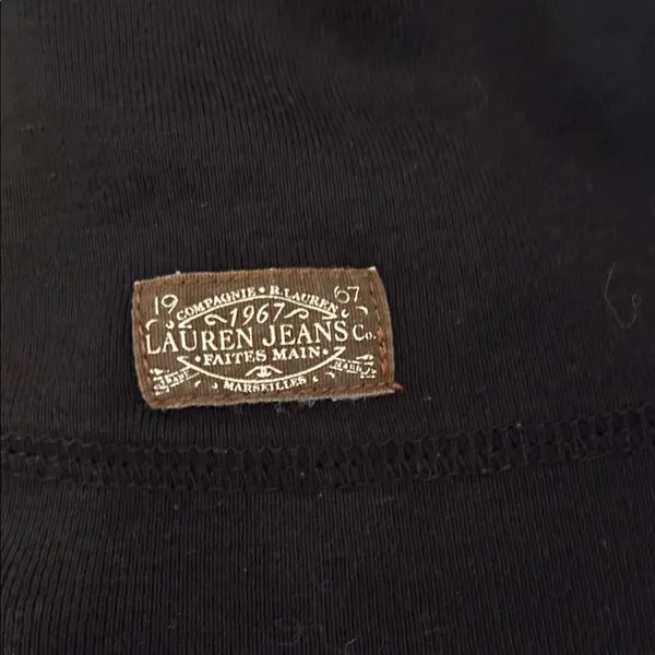 Ralph Lauren Black Long Sleeve Tee Size Medium - Image 4