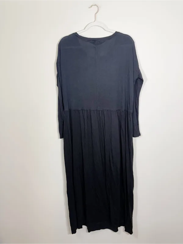 Free People Beach Cameron Oversized Jersey Maxi Dress Black Size XS - Image 3