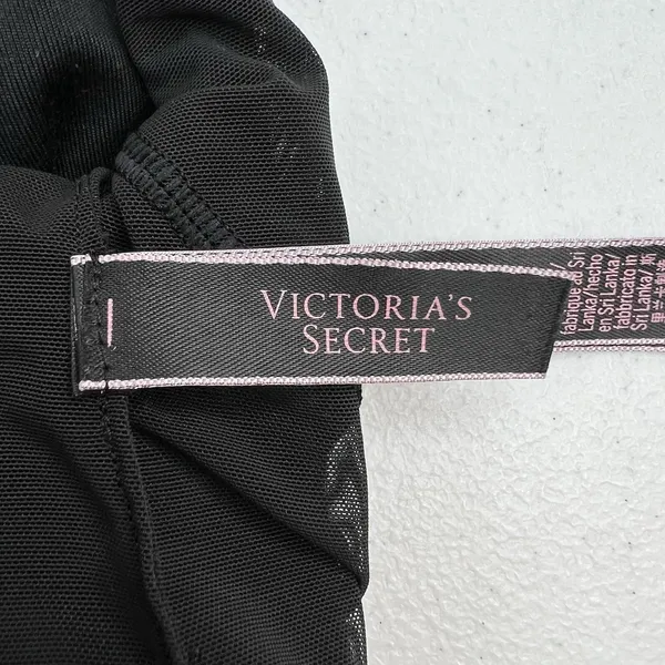 Victoria's Secret L Large Bralette Wireless Lightly Lined Bra Black Strappy Back - Image 7