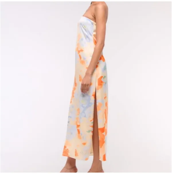 Abercrombie The Julia Strapless Slip Maxi Dress - Image 4