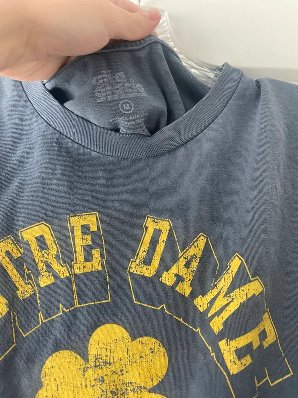 notre dame cropped tee Blue Size M - Image 2