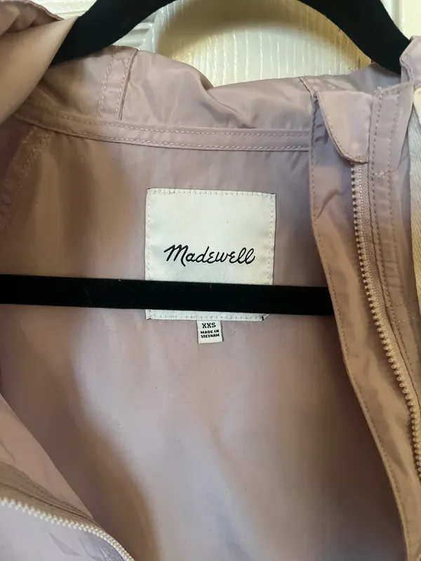 Madewell Wind Breaker Jacket Mauve Pink - Image 3