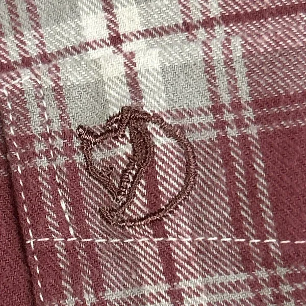 Fjallraven Shirt Womens Large Pink Gray Cream Plaid Flannel Ovik Cotton Outdoor - Image 5