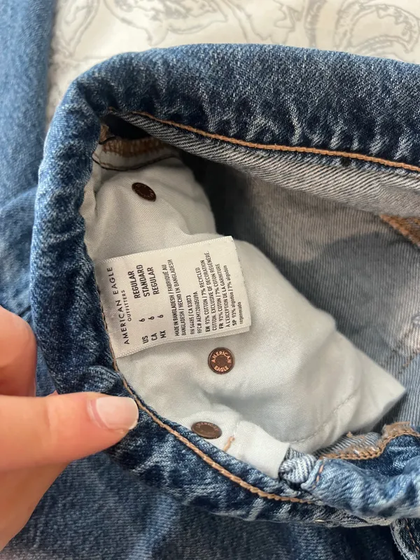 American Eagle Highest Rise Baggy Dreamy Drape Fold Over Jeans - Image 10