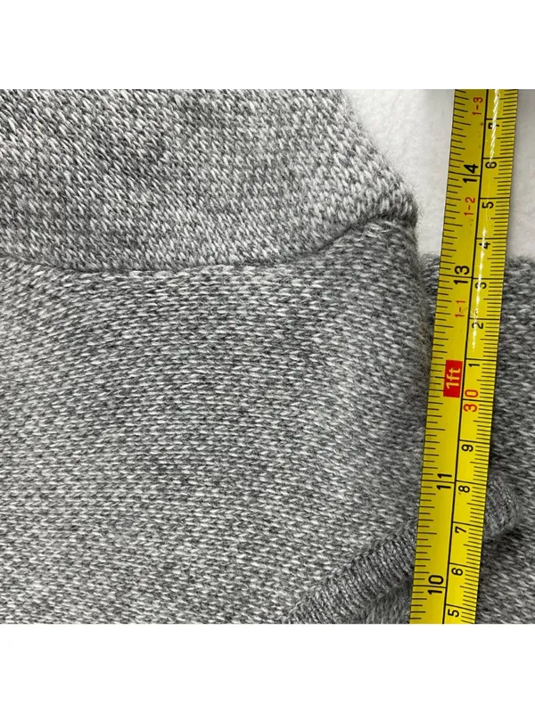 ITALY MADE BENEDETTAB. wool grey cashmere jumper sweater s bust from32 to 42in - Image 9