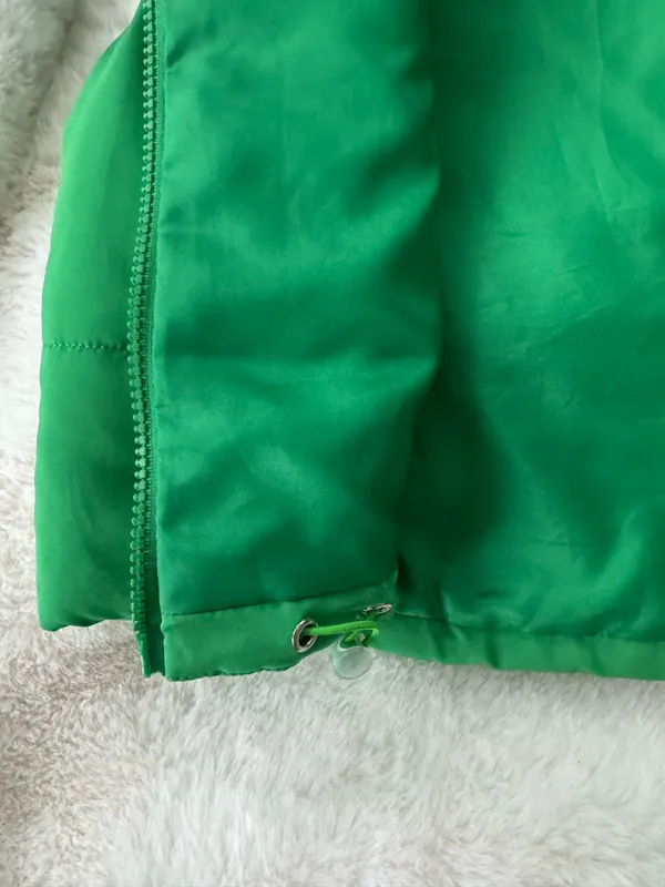 Shein Green Cropped Vest Puffer - Image 3