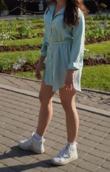 12th Tribe Green And White Striped Dress - Image 6