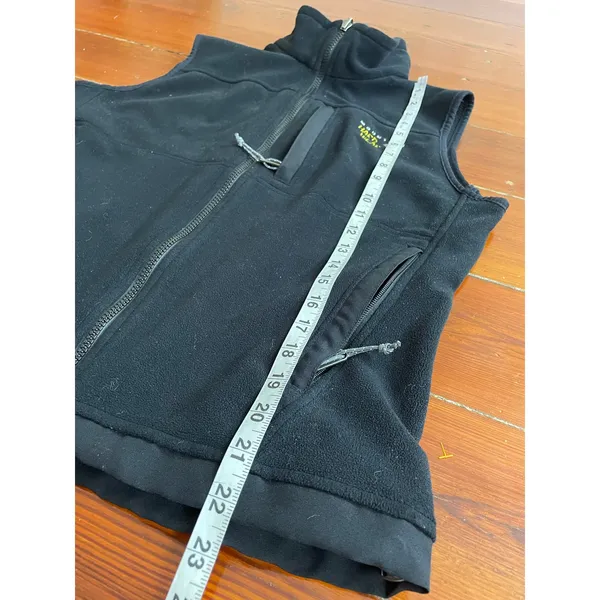 Mountain Hardwear Womens Black Fleece Vest Full Zip Hiking Outdoor Size 8 - Image 11