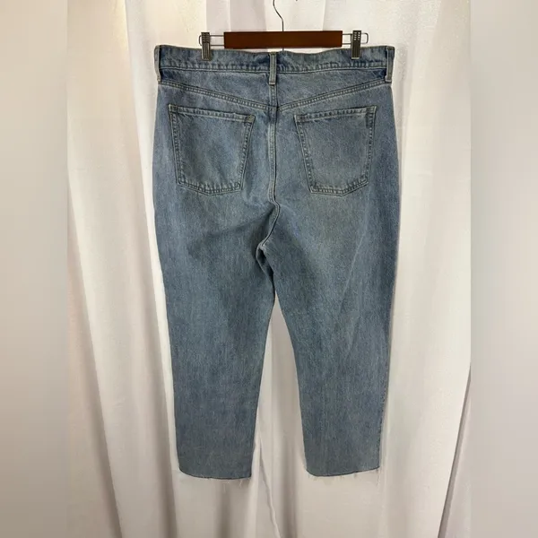 Old Navy US Women's Plus Sz 16 Higher‎ High-Rise Raw Hem Cropped Jeans NEW - Image 4