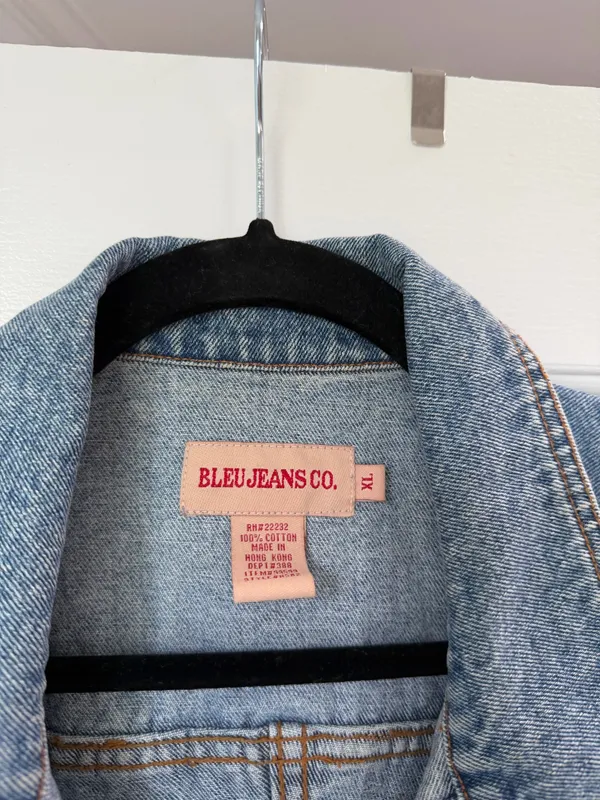Vintage denim Vest Blue Size XL - Image 2
