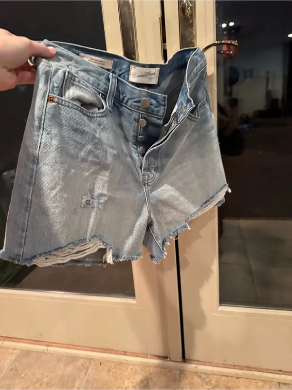 Universal thread: Light Blue Distressed Denim 90’s Baggy Shorts - Image 2