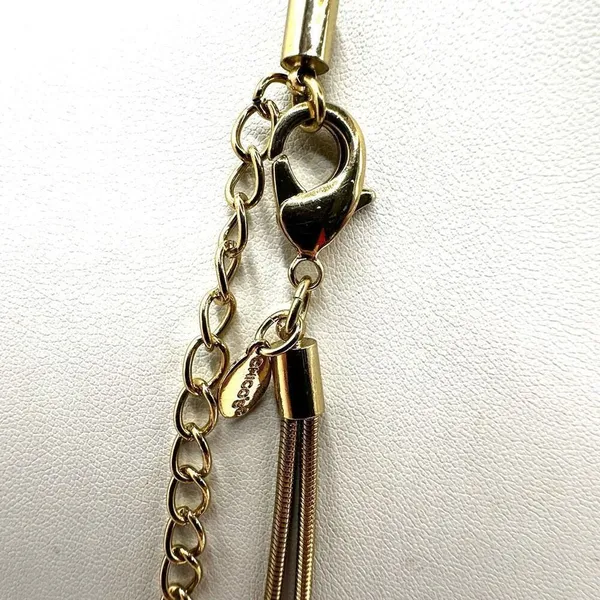 Chico’s gold tone washer beads double strand long necklace - Image 6
