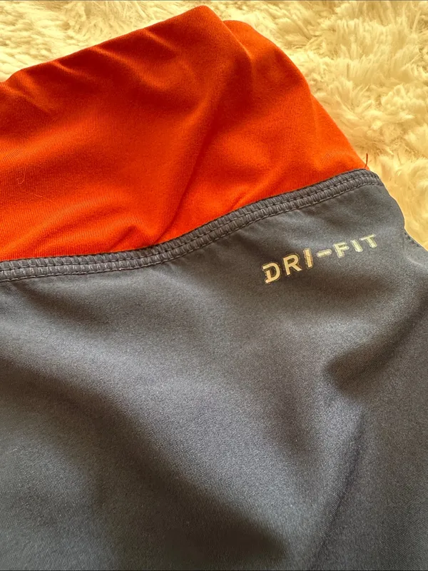 Nike Navy and Orange Houston Astros Women’s Athletic Shorts- Size XL - Image 3