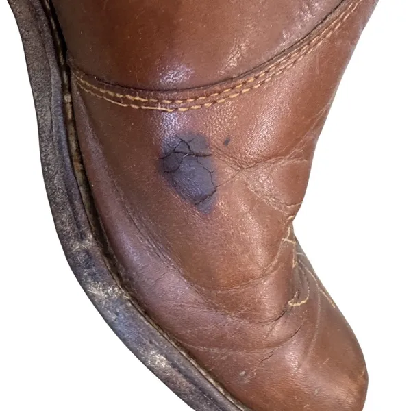 Vintage Miss Capezio Leather Western Boots Womens 9 Brown Cowboy Cowgirl 70s 80s - Image 6