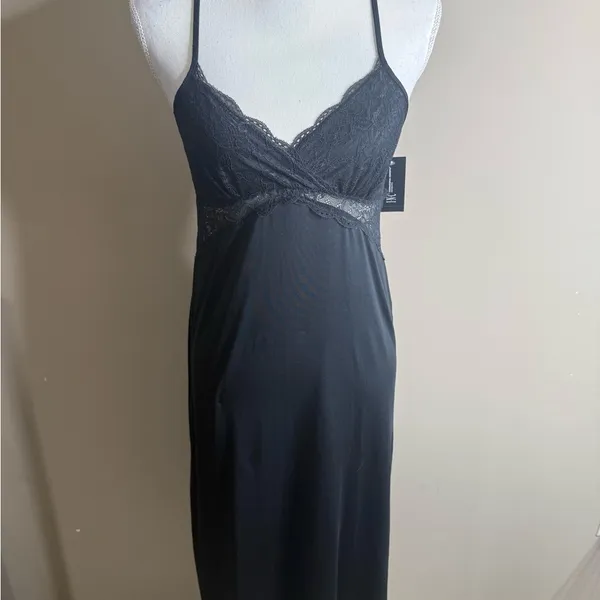 NWT INC International Concepts Black Chemise with Spaghetti Straps - Image 7