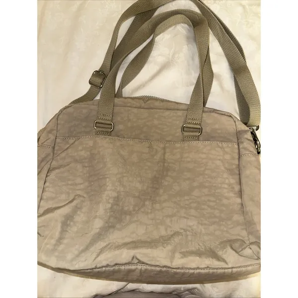 Kipling Tan Medium Tote Bag Purse - Image 4