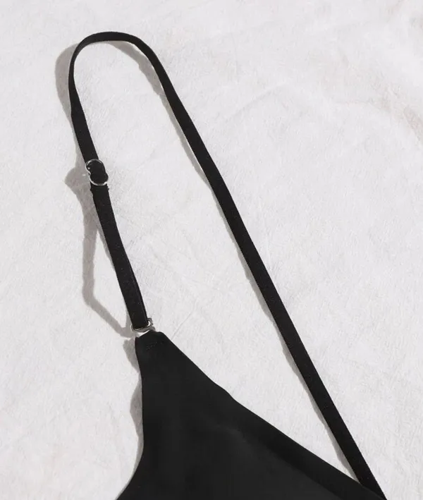 SheIn NEW SOLID SEAMLESS BACKLESS BLACK BRA - Image 3