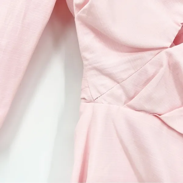 Atoir Perfect Places Cut‎ Out Asymmetrical Neck Mini Dress 2 Pink Coquette - Image 6