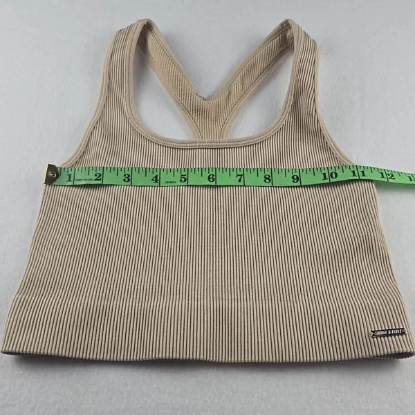 Savage X Fenty Seamless‎ Sport Racerback Tank in Washed Doe Eyed Beige Small - Image 8