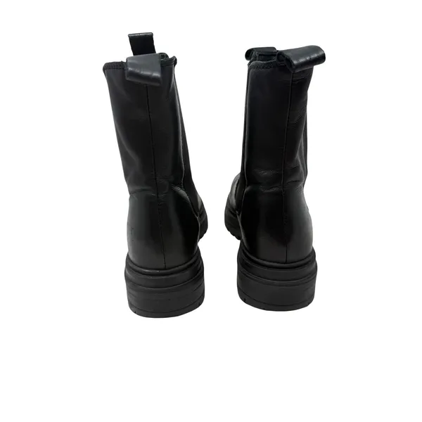 Miz Mooz Black Leather Chelsea Boots Chunky Lug Sole Platform Black Size US 6 - Image 5