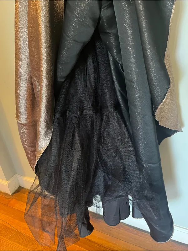 Blondie Nites Metallic Champagne Evening Gown - Image 6