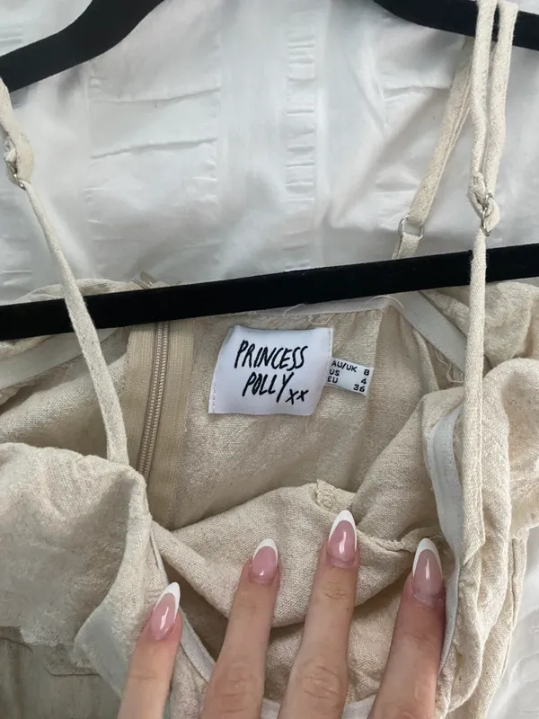 Princess Polly Beige Wrap Dress/Romper - Image 3